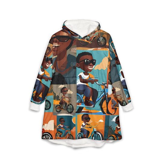 Discover Vibrant Hooded Blanket