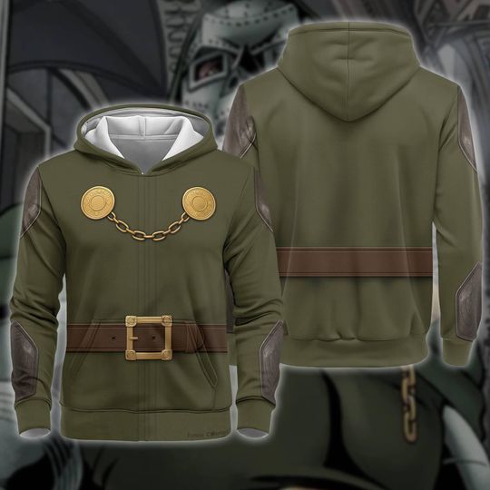 Discover Doctor Dooom Costume Hoodie, MCU Supervillain Cosplay Hoodie For Fan