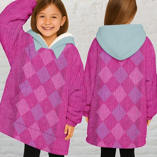 Baby Saja Blanket Hoodie, Saja Boy Hoodie With Pocket, Pink Kpop Movie Cosplay Costume, Halloween Hoodie For Him Her, Christmas Gift