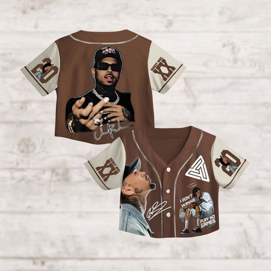 Discover Chris Brown Crop Top Jersey, Breezy Bowl XX 2025 Jersey Shirt, Breezy Bowl Crop Baseball Jersey, Breezy Bowl XX 2025 Tour Shirt
