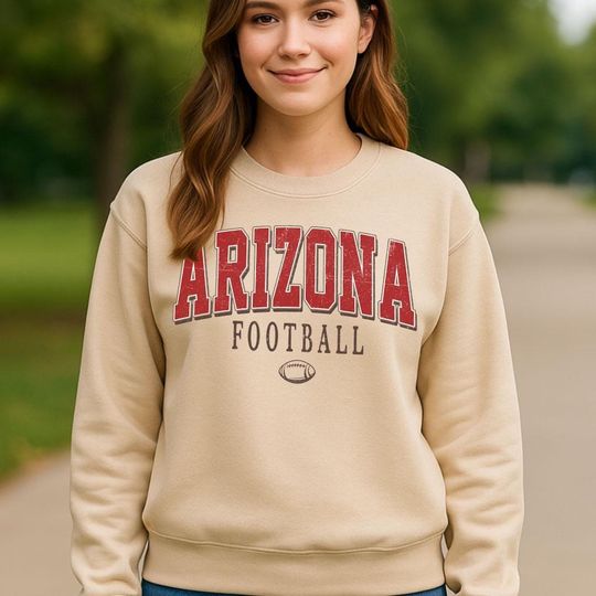 Discover Retro Style Arizonna Crewneck Sweatshirt, Vintage Arizonna Football Shirt, Football Fans Shirt