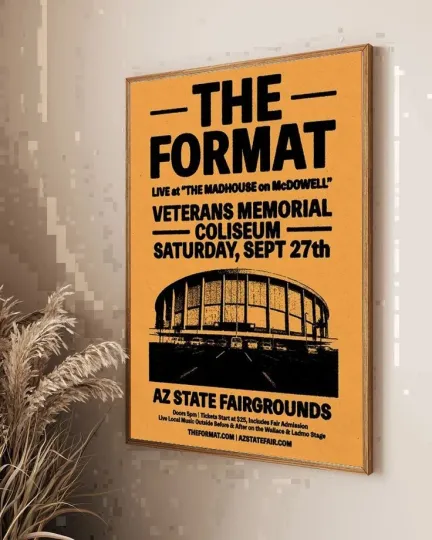 The Format Tour Phoenix AZ, Premium Matte Vertical Poster