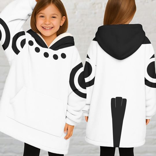 Sussy Bird Blanket Hoodie, Cute Derpy Tiger And Sussie Bird Hoodie With Pocket, Halloween Blue Tiger Cosplay Costume, Christmas Gift