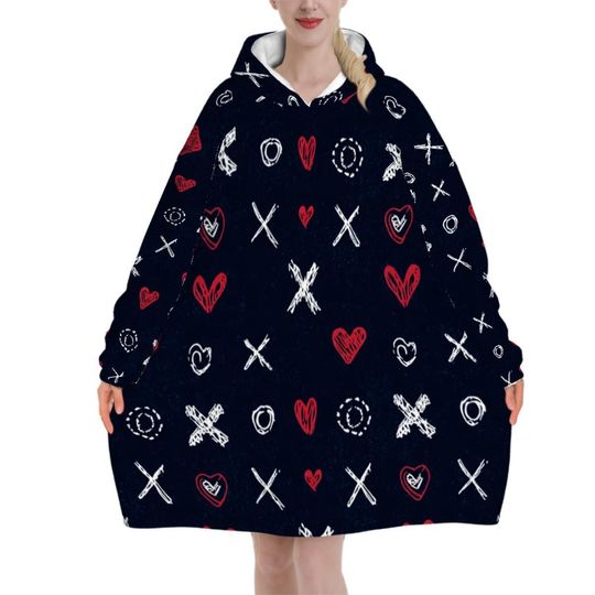 Discover Hugs and Kisses Adult Blanket Hoodie