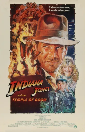 Indiana Jones and the Temple of Dooom Poster, Premium Matte Vertical