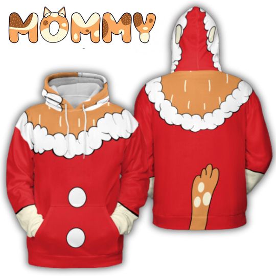 Discover Mother Blue Dog 3D Hoodie: Heeler Cosplay, Halloween Costume, Halloween Costume, Christmas Gifts, Christmas 3D Hoodie