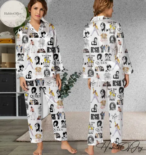 Discover Freddie Mecury Pajamas Set, Pajamas Set, Freddie Mecury Holiday Pyjamas Set