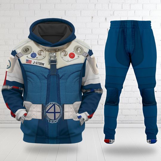 Johnny Storm Spacesuit Halloween Costume Hoodie
