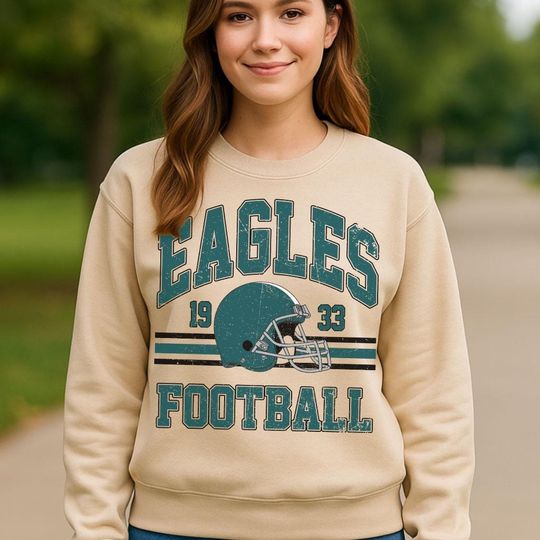 Vintage Philadelphia Football Sweatshirt, Retro Game Day Sweatshirt, Sport Fan Gift, Fall Outfit