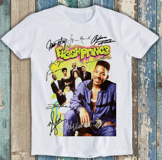 Discover The Fresh Prince of Bel Air Signed Poster T-Shirt