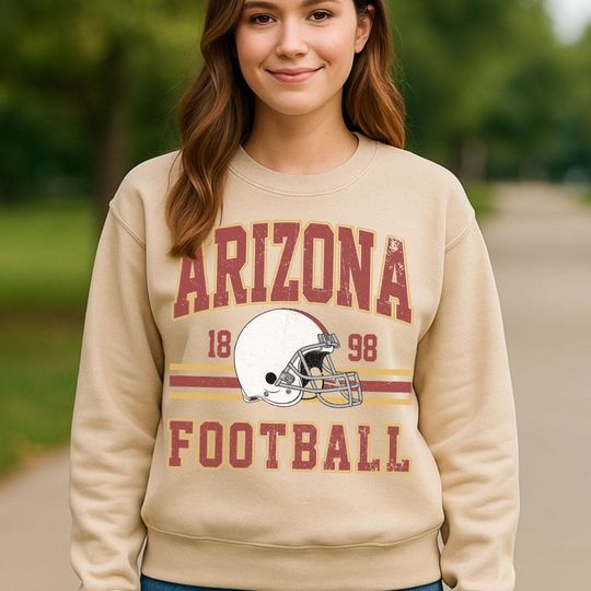 Vintage Arizonna Football Sweatshirt, Retro Game Day Sweatshirt, Sport Fan Gift, Fall Outfit
