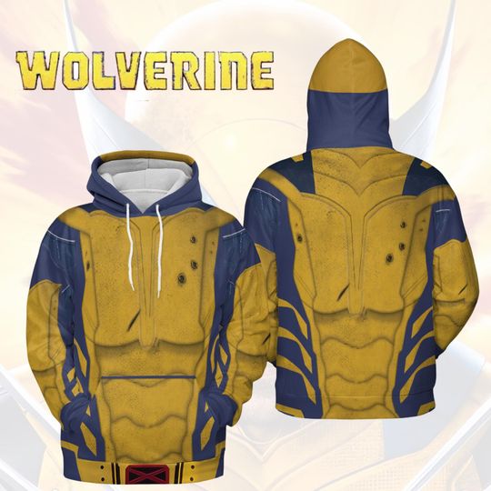 3D Wolverine Hoodie: Superhero All-Over Print - Deadpool Movie Style