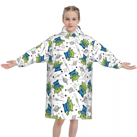 Discover Toy Story Wearable Blanket Hoodie for Girls Boys Warm Cozy Large Hooded Blankets with Pocket