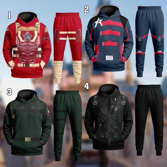 Discover Disney Red Guardian BUCKYY Bn Barnes 3D Hoodie Costume, Thunderbolts Costume Shirt