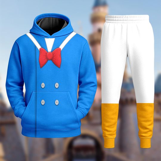 Donald Duck Costume T-Shirt, Donald Duck 3D Costume Cosplay Hoodie