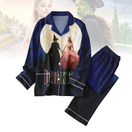 Discover Wicked Pajamas Set Women, Halloween Witch Pajama Outfit, Long Sleeve Wicked Sleepwear, Cozy Wicked Loungewear, Halloween Pjs Kids Gift