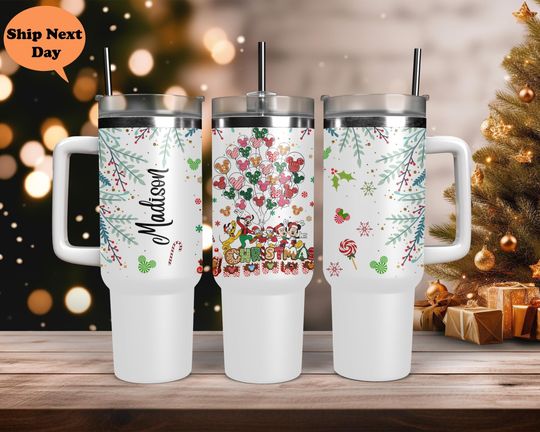 Discover Custom Disney Christmas Tumbler, Mickey and Friends Christmas Tumbler, Christmas 40 oz Tumbler, Disney Christmas Gifts Tumbler, Xmas Tumbler