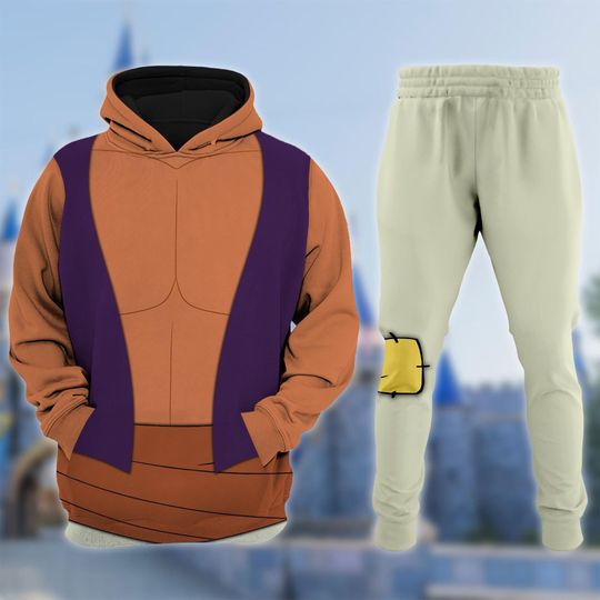 Disney Aladdin 3D Hoodie, Aladdin Movie All Over Print, Aladdin Costume Sweatshirt