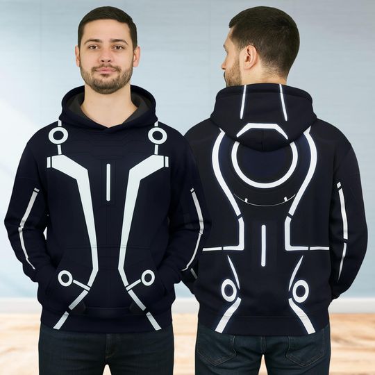 Disney Tron Legacy Cosplay Hoodie, Tron Legacy Halloween Costume Hoodie, Roller Coaster Hoodie, Magic Kingdom, Disneyworld
