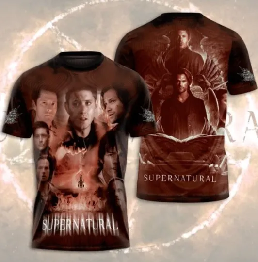 Supernatural 20th Anniversary 2005-2025 Signature Thank You 3D T-Shirt