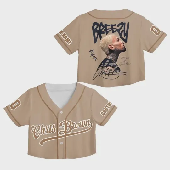 Discover NEW Chris _Brown# Crop Top Baseball Jersey, Chris_#Brown Breezy Bowl XX 20 Shirt