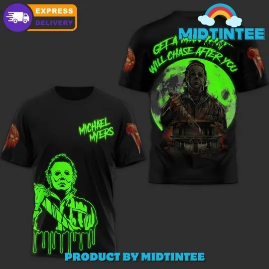 Michael Myers Horror Movie 3D T-Shirt Halloween