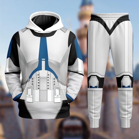 Discover Clone Trooper Star Wars Costume Shirt, Star Wars Cosplay Costume Hoodie, Halloween Costume Outfit, Movie Character All Over Print Sweatshirt