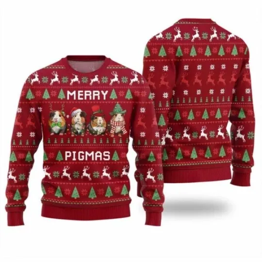 Discover Merry Pigmas Ugly Christmas Sweater
