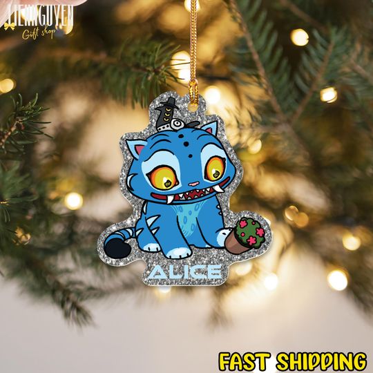 Discover Personalized Demon Hunters Tiger Acrylic Ornament, Kpop Christmas Ornament, Kpop Demon Hunters Decor, Huntrix Ornament, Derpy Ornament