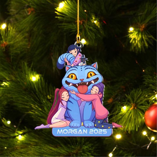 Discover Derpy Kpop Demon Hunter Acrylic Ornament Christmas Halloween Custom Huntrix Ornament Personalized Decor Acrylic Ornament With Custom