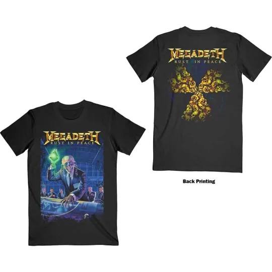 Megadeth Rust In Peace 30th Anniversary Unisex Small T-Shirt Black