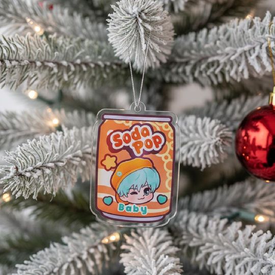 Discover Baby Saja Boys Soda Pop Acrylic Ornament, Saja Boys Huntrix Acrylic Ornament, Kpop Demon Hunters Merch, Saja Boys Waterbottle Ornament Decor