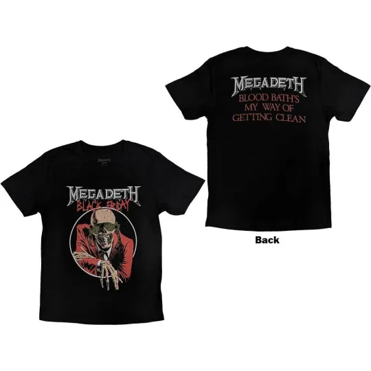 Megadeth Unisex T-Shirt Black Friday Back Print Medium