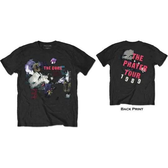 The Cure Unisex T-Shirt The Prayer Tour 1989 Back Print Large