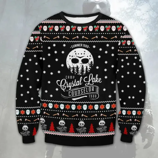 Discover Jason Voorhees Crystal Lake Christmas Sweater