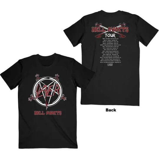 Discover Slayer Unisex T-Shirt Hell Awaits Tour Back