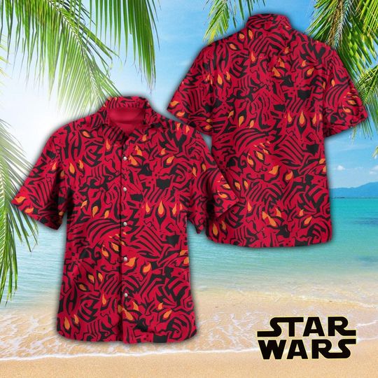 Star Wars Hawaiian Shirt, Darth Maul Hawaiian Shirt, Summer Beach Outfit, Cool Gift For Star Wars Fans