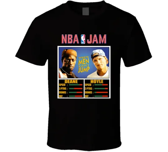 Discover NBA Jam White Men Can't Jump 90s Movie T-Shirt