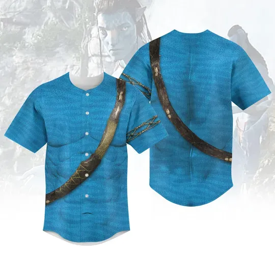 Avatar Baseball Jersey, Alien Cosplay Shirt, Way Water Baseball Shirt, Avatar Cosplay, Halloween Costume Shirt, Halloween Gift For Him