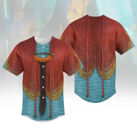 Mo'at Baseball Jersey, Disney Avatar Cosplay Costume, The Way of Water Shirt, Animal Kingdom The World of Avatar, Pandora Omaticaya