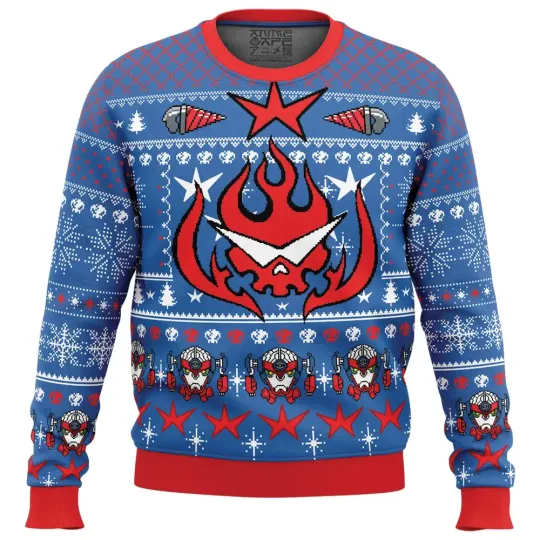 Discover Kamina Tengen Toppa Gurren Lagann Ugly Christmas SweaterUgly Christmas Sweater