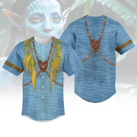 Neytiri Baseball Jersey, Avatar Cosplay Costume, The Way of Water Shirt, Animal Kingdom The World of Avatar