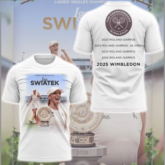 Discover Jannik Sinner The Championships Wimbledon 2025 3D Shirt