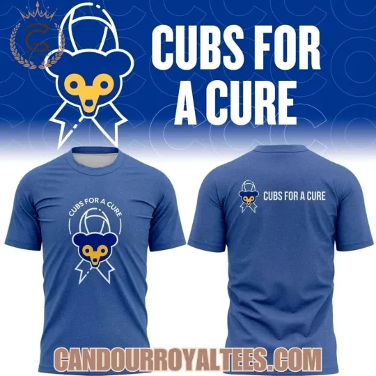 Cubs for a Cure Logo Two Sided 3D Shirt