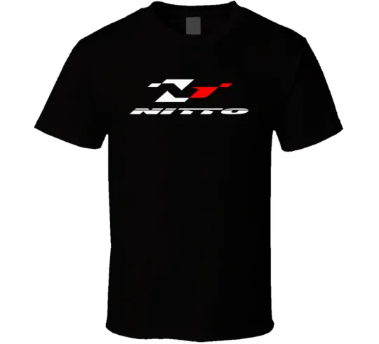 Discover Nitto Tires Racing Wheels Street Track Logo T-Shirt