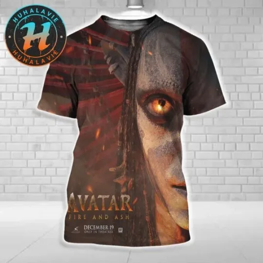 Discover Avatar Fire And Ash Only In Theaters December 19 2025 3D Shirt