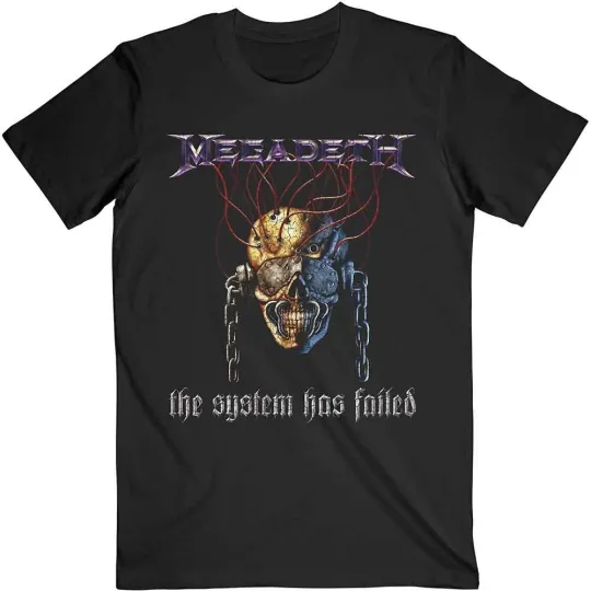 Discover Megadeth Systems Fail Band Logo T-Shirt Men’s