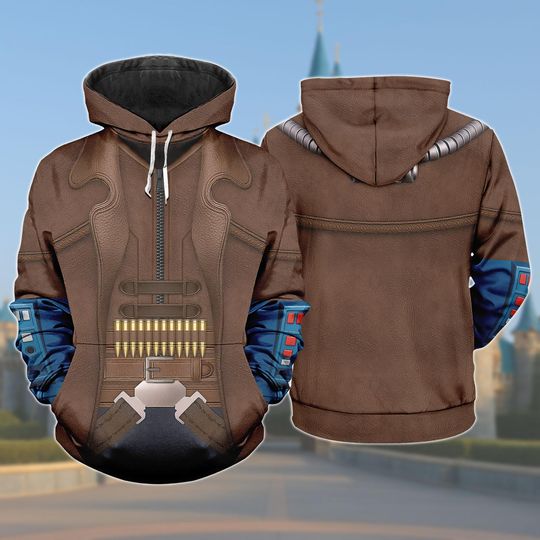 Cad Bane Cosplay 3D Hoodie, Bounty Hunter Costume Hoodie, Star Wars Comic Con Halloween Outfit, Star Wars Fan Costume Hoodie