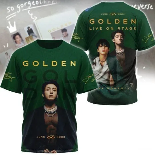 BTS Jungkook Golden Live On Stage The Moments T-Shirt