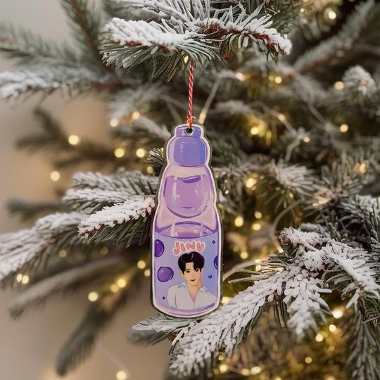 Discover Jinu Saja Boys Waterbottle Acrylic Ornament, Saja Boys Soda Pop Acrylic Ornament, Kpop Demon Hunters Merch, Saja Boys Huntrix Ornament Decor